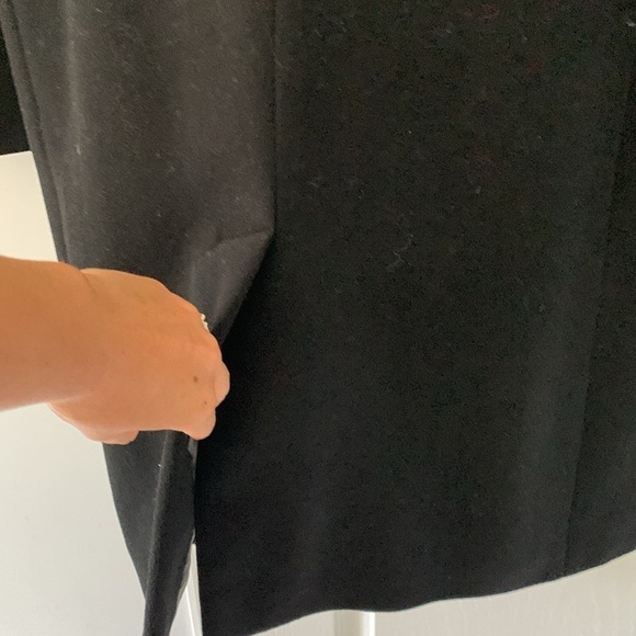 Calvin Klein wool cashmere pea coat black size 40R casual classic‎ mid length - Picture 5 of 11
